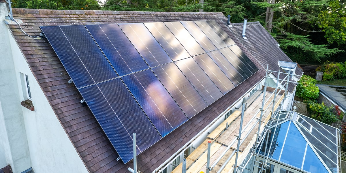 Solar Panels on house in the UK