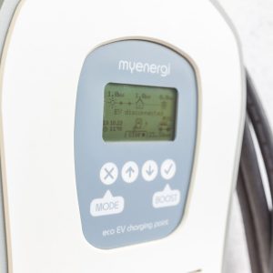 zappi EV charger screen