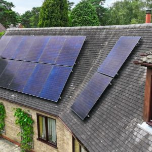 Solar Panels on a Rural House