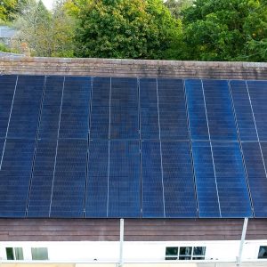Solar Panels on a Roof