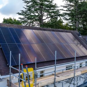 Solar Panels on a Roof in Corfe Mullen