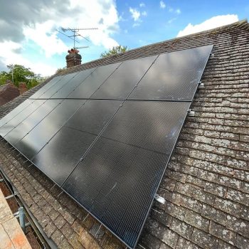 Solar Panels Installed On a Roof in the UK