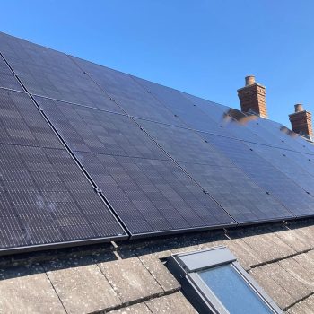 Installed Solar Panels On Roof