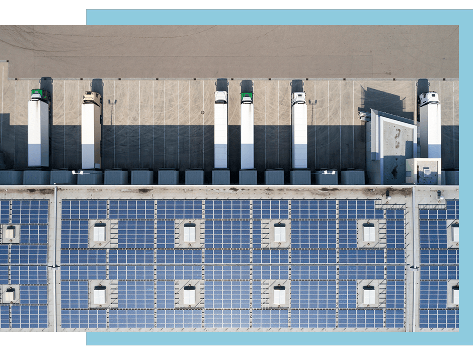 warehouse solar panels