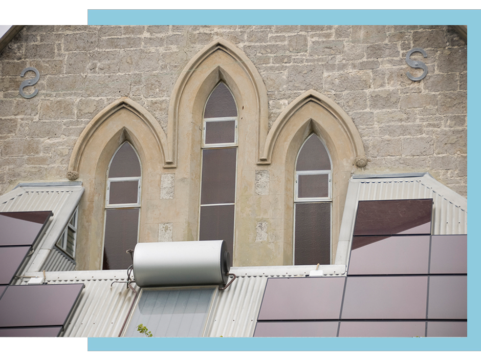 solar pv panels on church