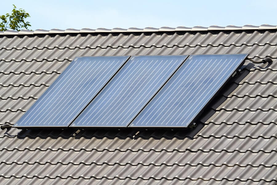 Three Solar Thermal Panels