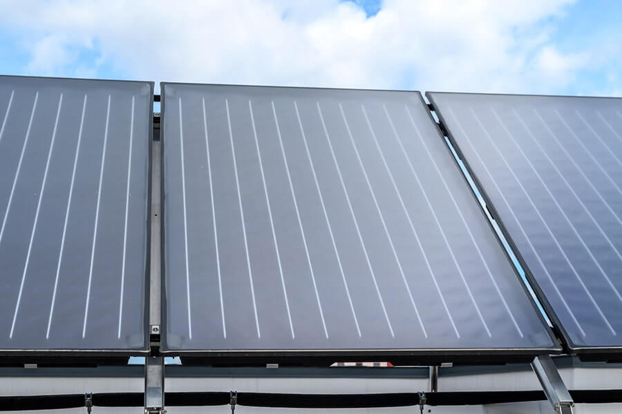 Mounted Solar Thermal Panels
