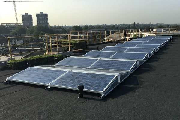 commercial flat roof solar panels