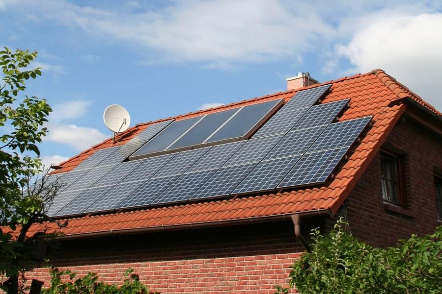 Solar PV and Thermal Panels on a Home