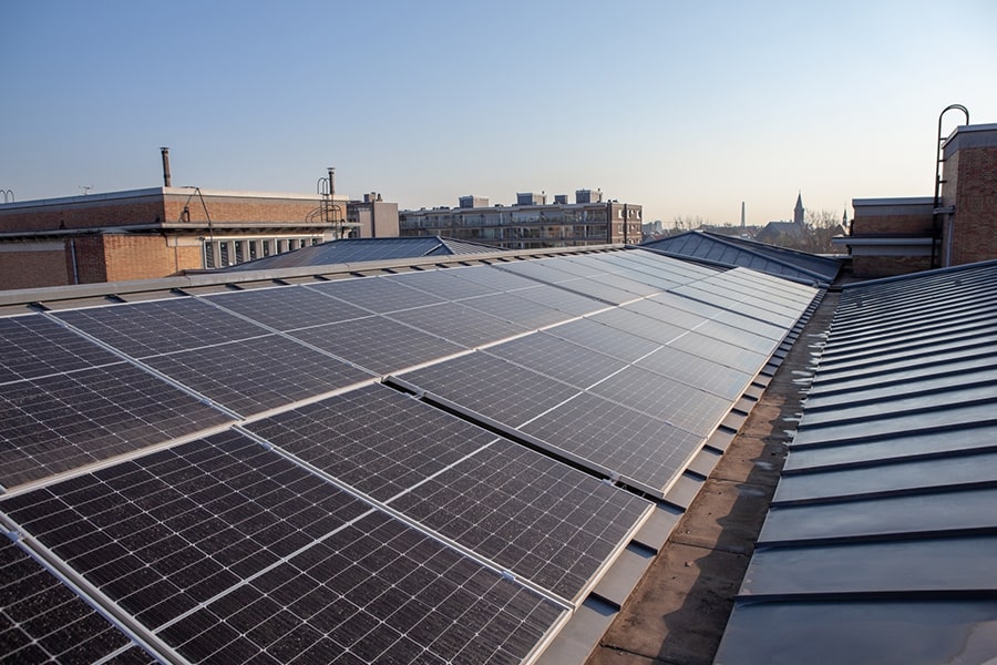 Solar Panels on a building