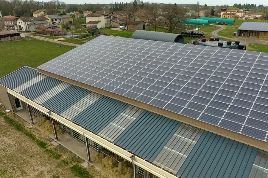 Solar Panels on Agricultural Building